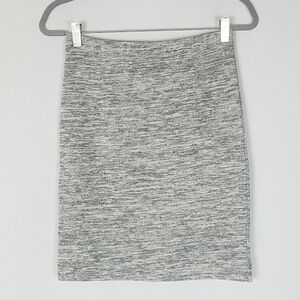 tibi women 0 pencil skirt knee length heather gray